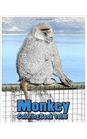 Monkey Coloring Book: A Coloring Book Containing 30 Monkey Designs in a Variety of Styles to Help You Relax: Volume 8