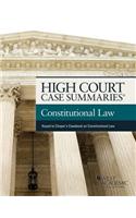 High Court Case Summaries on Constitutional Law, Keyed to Choper
