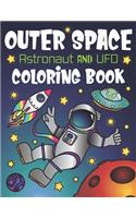 Outer Space Astronaut and UFO Coloring Book