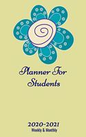 Planner For Students 2020 -2021 Weekly And Monthly Planner Notebook