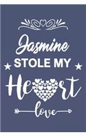 Jasmine Stole My Heart, Love Gift, Valentine day notebook, Jasmine Notebook a Beautiful