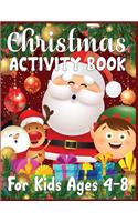Christmas Activity Book For Kids Ages 4-8