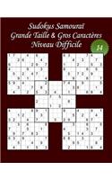 Sudokus Samouraï - Grande Taille & Gros Caractères - Niveau Difficile - N°14