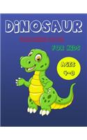 Dinosaur Coloring Book for Kids Ages 4-8