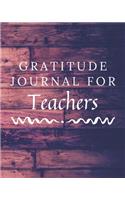 Gratitude Journal For Teachers