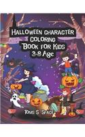 Halloween character Coloring Book for Kids 3-8 Age