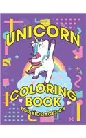 Unicorn Coloring Book for Kids Ages 4-8