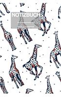Notizbuch A5 Muster Zeichnung Giraffe Giraff Tiere Tiere: - 111 Seiten - EXTRA Kalender 2020 - Einzigartig - Kariert - Karo - Raster - Geschenk - Geschenkidee