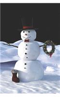 Snowman notebook - achieve your goals, perfect 120 lined pages #3