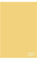 Dot Grid Notebook: 120 Page Journal - Ochre Yellow(1 Bullet Journals)