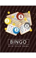 Bingo Grid Score Game: Bingo Game Record Keeper Book, Bingo Score, Bingo score Notebook, Bingo Grid Scoresheet and start calling out the winning numbers, Size 8.5 x 11 Inc