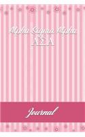 Alpha SIGMA Alpha: Line Ruled Sorority Girls Journal - Great Present for Big or Lil Sister