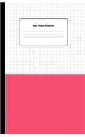 Math Paper Notebook: Graph Paper 5x5 (Five Squares Per Inch) Squared Graphing Journal Paper (Each Square 0.20