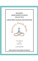 Yoga and Recovery Wordsearch Puzzles Book Three