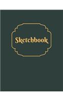 Basics Sketchbook - Classic Green Notebook