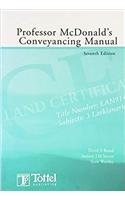Professor Mcdonald's Conveyancing Manual