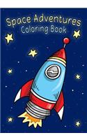 Space Adventures Coloring Book