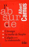 L'absurde. Coffret 3 vols: L'etranger, Le mythe de Sisyphe, Caligula