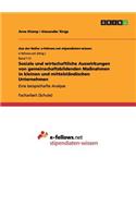 Soziale und wirtschaftliche Auswirkungen von gemeinschaftsbildenden Maßnahmen in kleinen und mittelständischen Unternehmen: Eine beispielhafte Analyse