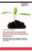potencial acumulador de Cd y Pb de la Nicotiana tabacum L