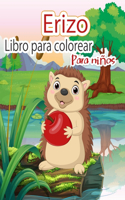 Erizo Libro para colorear Para niños