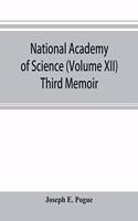 National academy of Science (Volume XII) Third Memoir;The turquoise