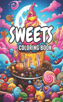 Sweets Coloring Book