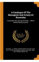 A Catalogue Of The Menagerie And Aviary At Knowsley