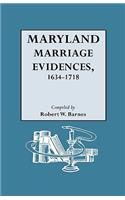 Maryland Marriage Evidences, 1634-1718