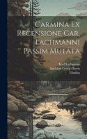 Carmina Ex Recensione Car. Lachmanni passim mutata