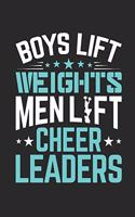 Boys Lift Weights Men Lift Cheerleaders