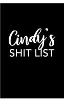 Cindy's Shit List