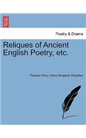Reliques of Ancient English Poetry, etc.