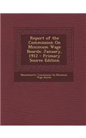 Report of the Commission on Minimum Wage Boards