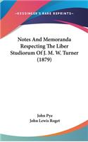 Notes And Memoranda Respecting The Liber Studiorum Of J. M. W. Turner (1879)