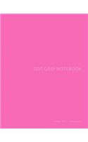 Dot Grid Notebook: Pink Cover, 160 pages, full-size