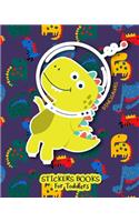 Sticker Books For Toddlers Dinosaurs: Blank Permanent Sticker Book