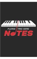 Please take some notes: 6x9 Piano - dotgrid - dot grid paper - notebook - notes