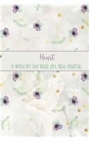 Heart: A Word of the Year Dot Grid Journal-Watercolor Floral Design