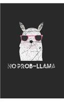 Llama Notebook: Diary Journal 6x9 inches with 120 Lined Pages