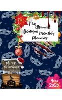 The Ultimate Merry Christmas Boutique Monthly Planner Year 2020: Best Gift For All Age, Keep Track Planning Notebook & Organizer Logbook For Weekly And Monthly Purpose To Create, Schedule And Manage To Achieve You