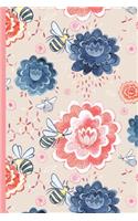 2020 Planner: A Week to View Diary and Organiser - Sunday Start with Bees and Flowers Cover Art