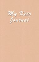 Keto Diet Tracker for Women: A 90 Day Daily Ketogenic Journal - Diet Record Log and Weight Loss - Macros & Meal Tracking - Healthy Food Diary - Elegant Apricot Pastel Color