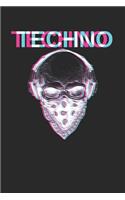 Techno: Kalender Monatsplaner Familienplaner Planer I Techno I Musik I Rave I House I EDM I Dj I Deejay I Totenkopf