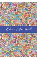 Elena's Journal: Cute Personalized Name Notebook for Girls & Women - Blank Lined Gift Journal/Diary for Writing & Note Taking