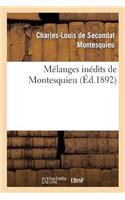 Mélanges Inédits de Montesquieu