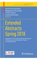 Extended Abstracts Spring 2018