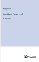 What Maisie Knew; A novel