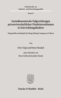 Soziookonomische Folgewirkungen Privatwirtschaftlicher Direktinvestitionen in Entwicklungslandern