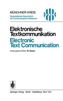 Elektronische Textkommunikation / Electronic Text Communication